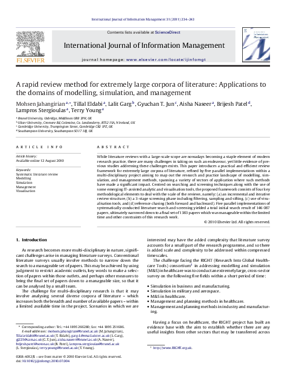 Rapid evidence assessment image