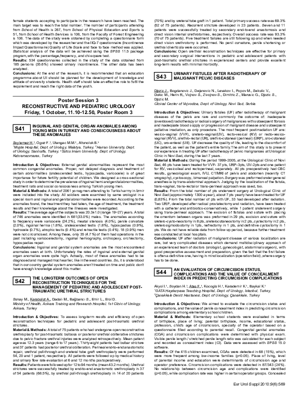 (PDF) S44 AN EVALUATION OF CIRCUMCISION STATUS, COMPLICATIONS AND THE