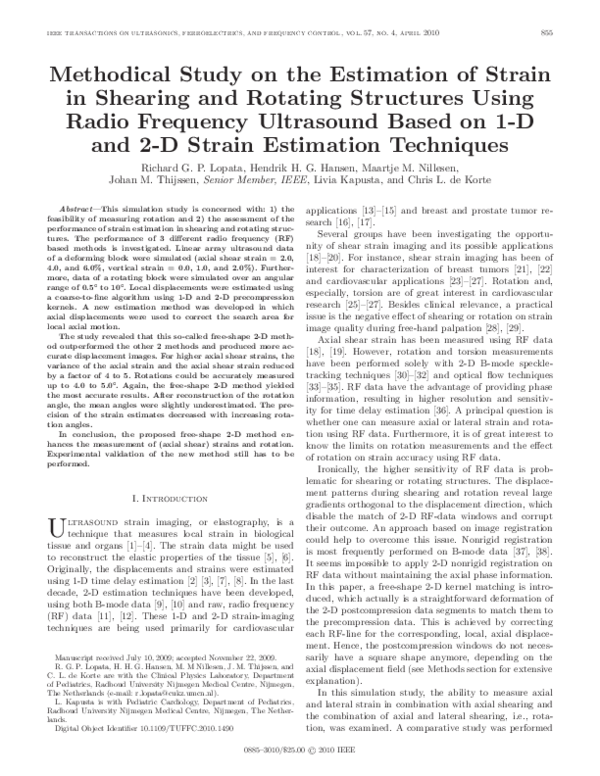 (PDF) Methodical study on the estimation of strain in shearing and ...