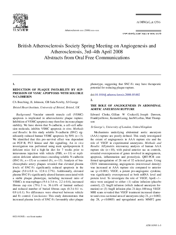 Current research on aortic aneurysms image