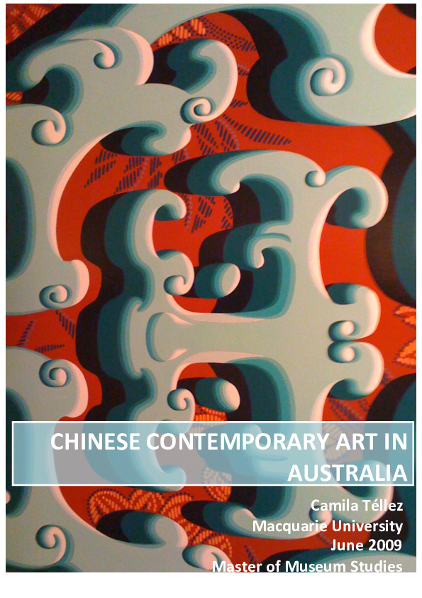 Pdf Chinese Contemporary Art In Australia