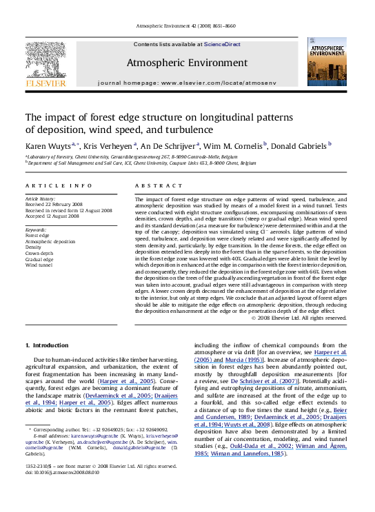 (PDF) The impact of forest edge structure on longitudinal patterns of ...