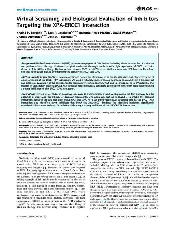 (PDF) Virtual Screening and Biological Evaluation of Inhibitors ...