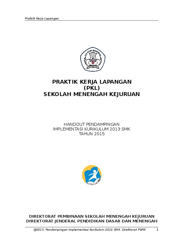 Doc Praktik Kerja Lapangan Pkl Sekolah Menengah Kejuruan Putu Arga Academia Edu