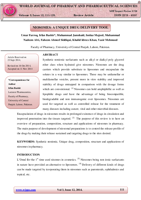 Thesis on niosomes picture