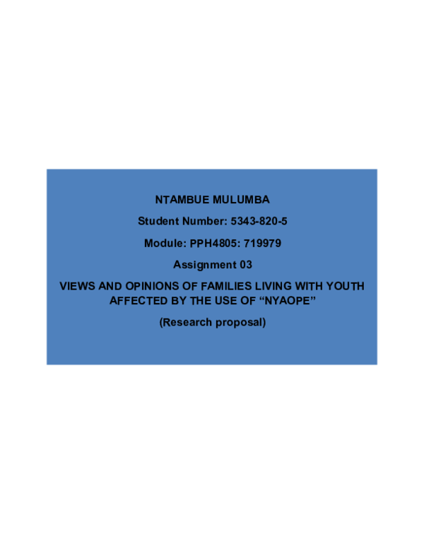 Effects of nyaope in the community picture