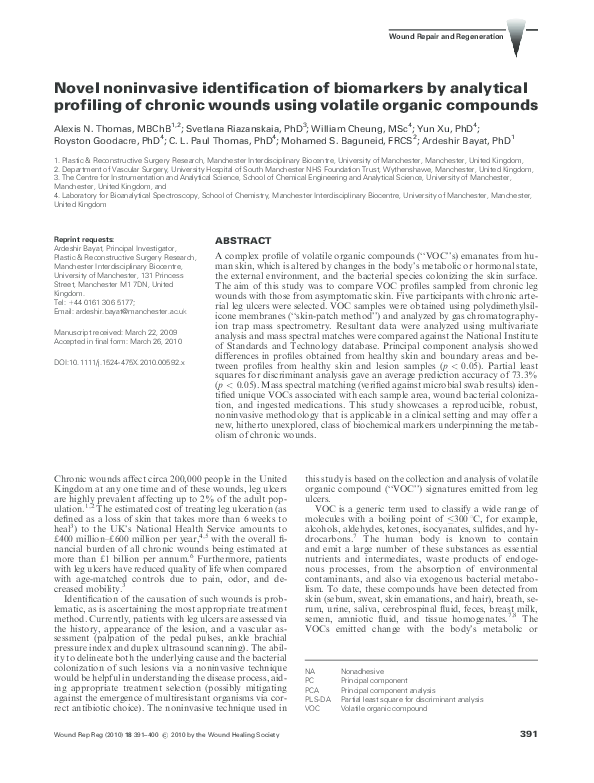 (PDF) Novel noninvasive identification of biomarkers by analytical