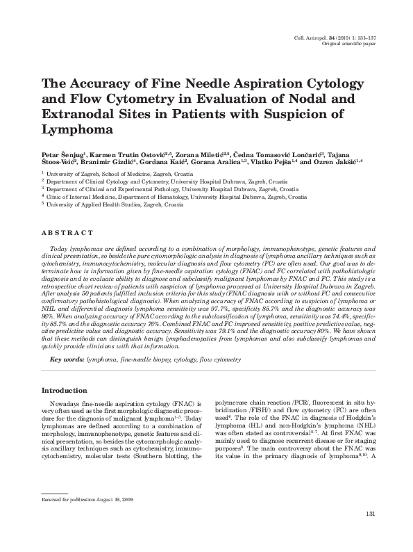 (PDF) Fine Needle Aspiration Cytology in the Diagnosis of Tuberculous