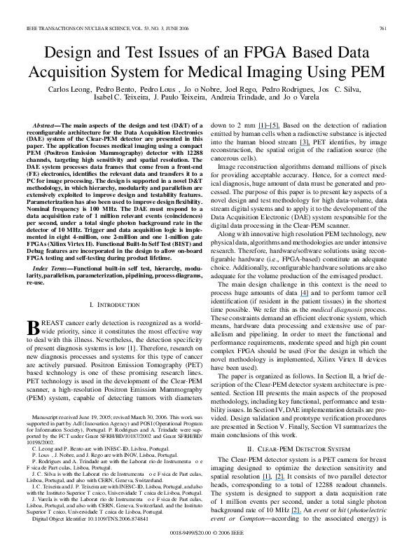 (PDF) Design and test issues of an FPGA based data acquisition system ...