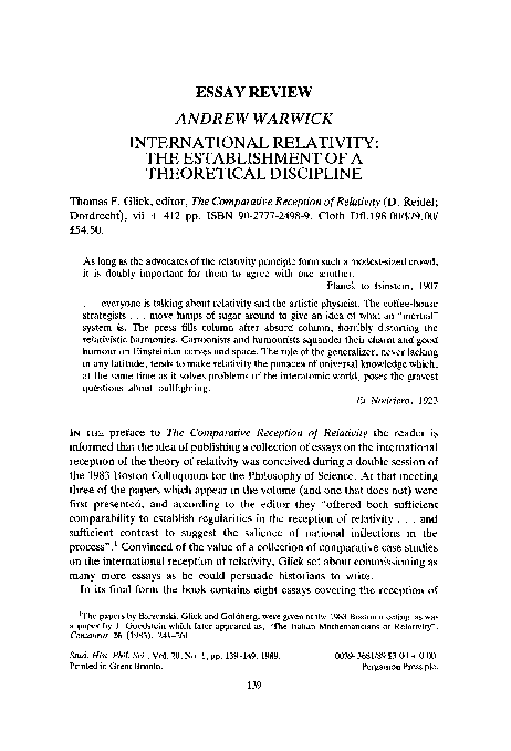 Philosophy essays warwick image