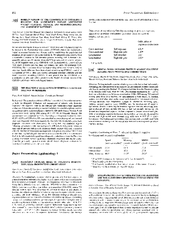 (PDF) Korean version of the consortium to establish a registry for ...