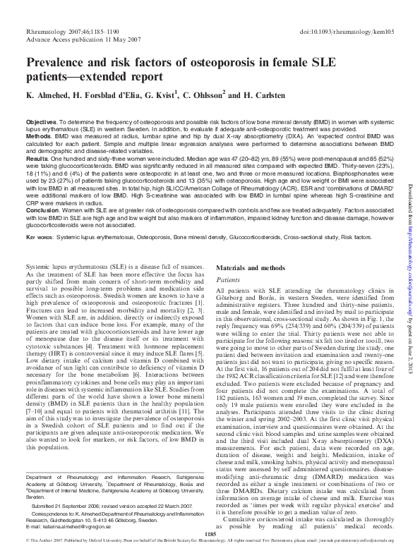 (PDF) Prevalence and risk factors of osteoporosis in Korea: A community ...