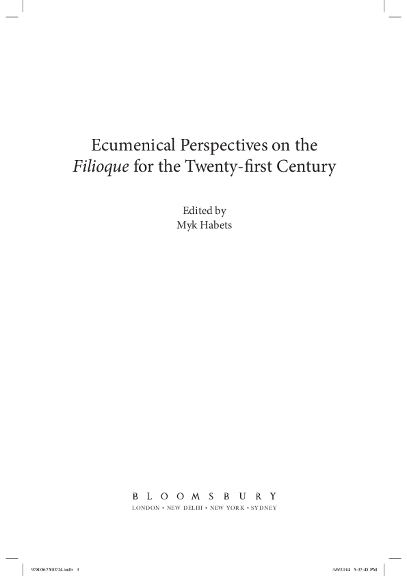 How did the filioque controversy end image