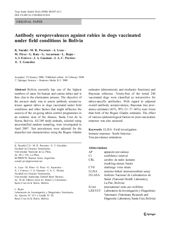 Rabies research paper image