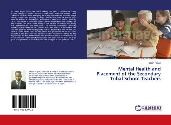 Mental Health and Placement of the Secondary Tribal School Teachers