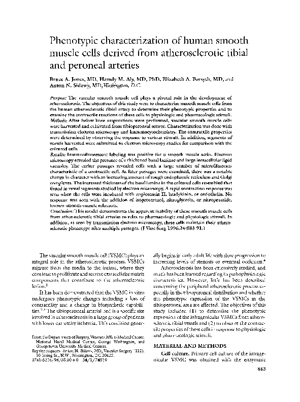 (PDF) Phenotypic characterization of human smooth muscle cells derived ...