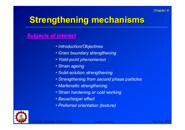 (PDF) Strengthening mechanisms Strengthening mechanisms