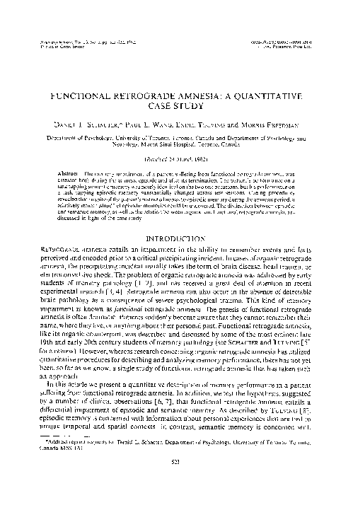 Retrograde amnesia essay 08 image