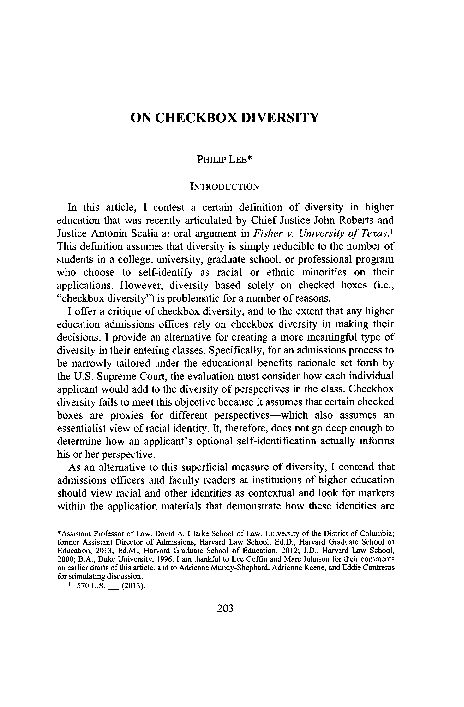 (PDF) On Checkbox Diversity
