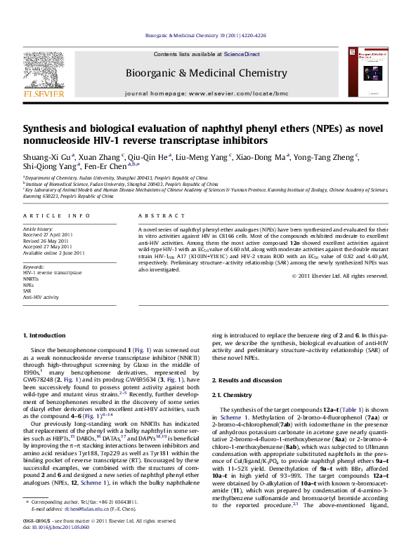 (PDF) Synthesis and biological evaluation of naphthoquinone analogs as ...