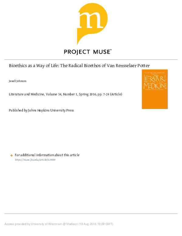 Get Bioethics The Science Of Survival Potter PNG