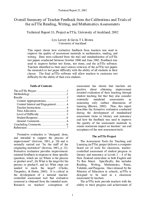 reading and writing project