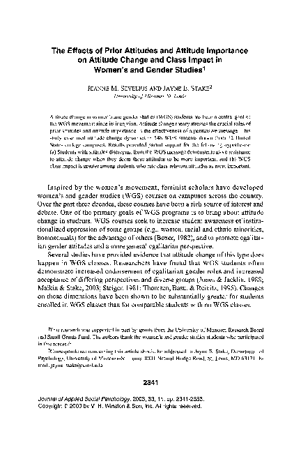 (PDF) The Effects of Prior Attitudes and Attitude Importance on ...