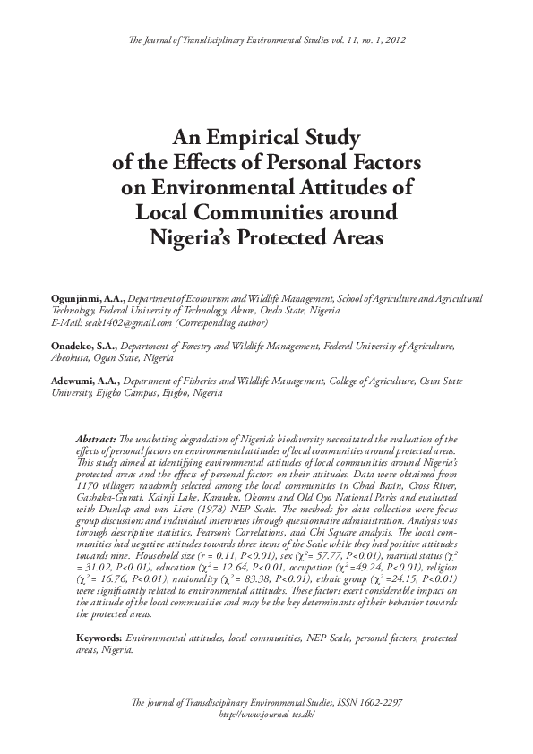 (PDF) An Empirical Study of the Effects of Personal Factors on ...