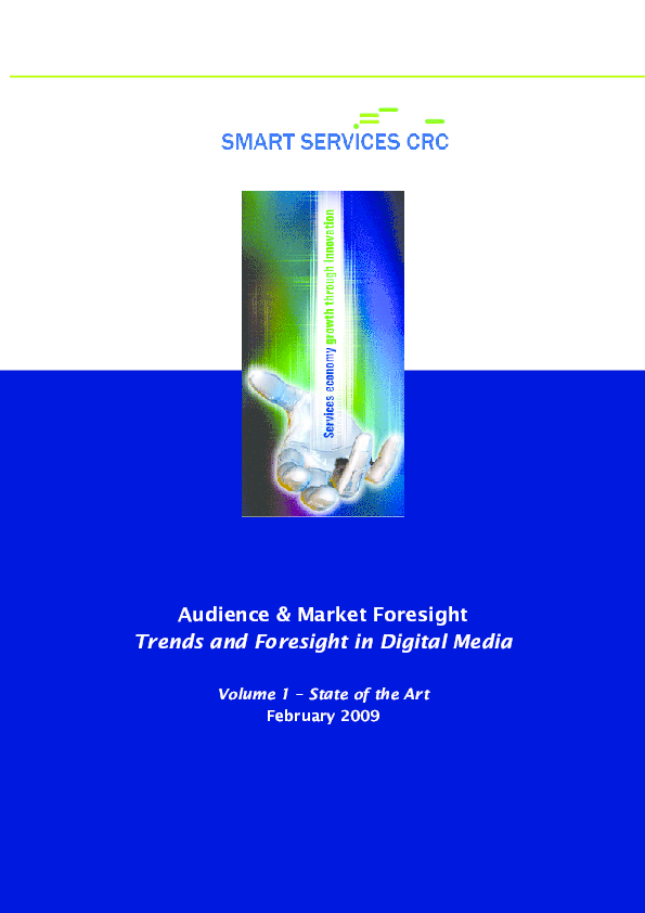 (PDF) Audience and Market Foresight Trends and Foresight in Digital Media