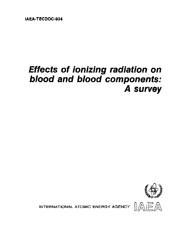 (PDF) Effects of ionizing radiation on blood and blood components: A ...