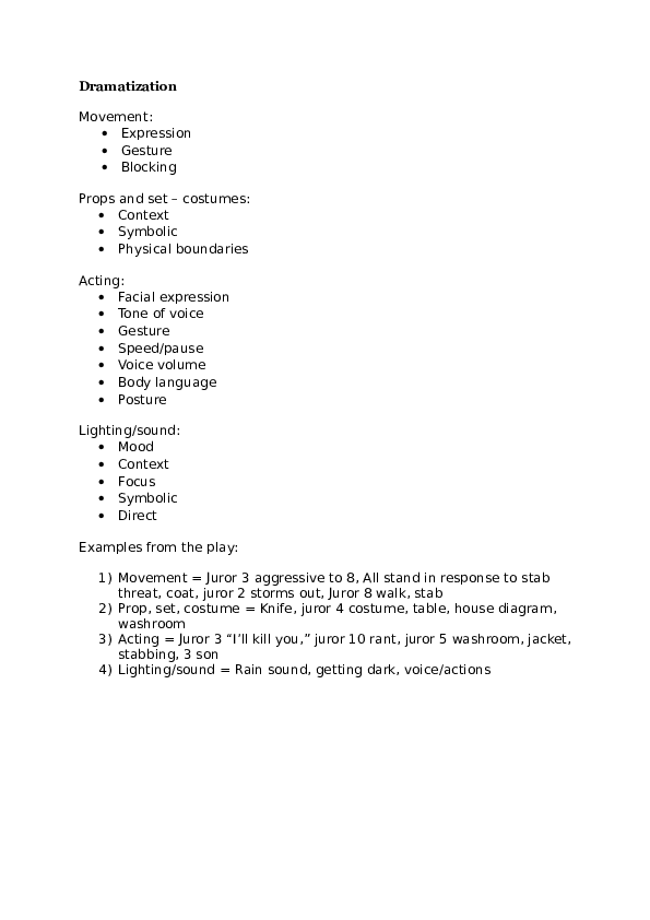 (DOC) Dramatization