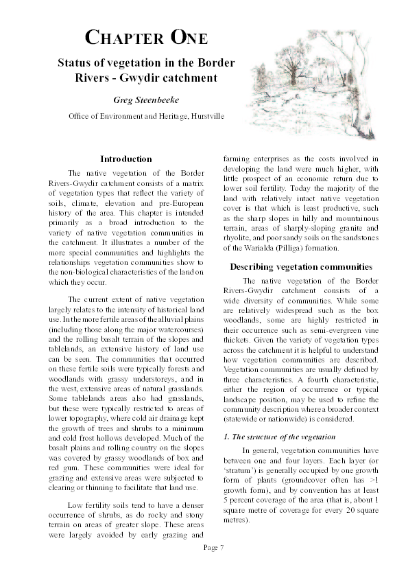 (PDF) Status of vegetation in the Border Rivers - Gwydir catchment