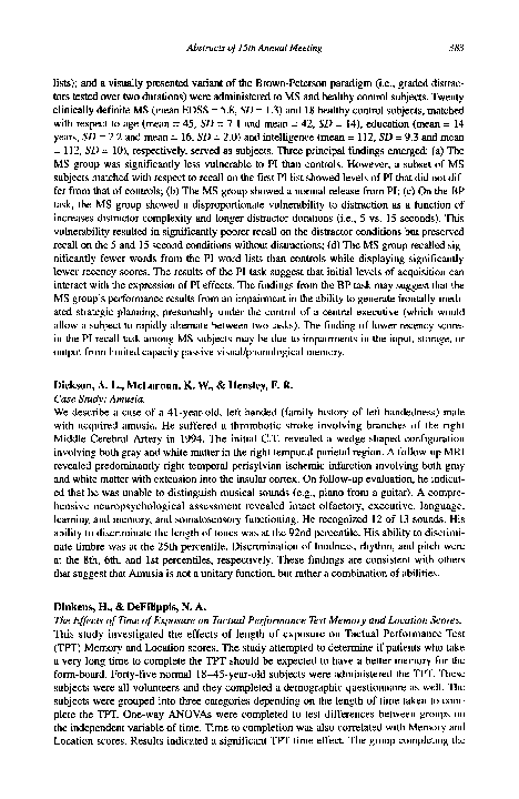 (PDF) The Effects of Time of Exposure on Tactual Performance Test ...