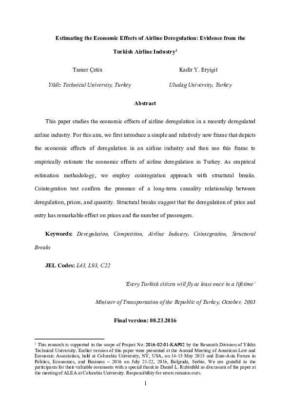 deregulation economics definition