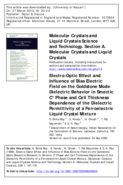 (PDF) Electro-Optic Effect and Influence of Bias Electric Field on the ...