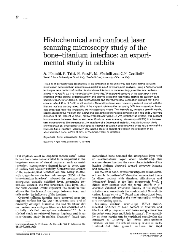 (PDF) Histochemical and confocal laser scanning microscopy study of the ...