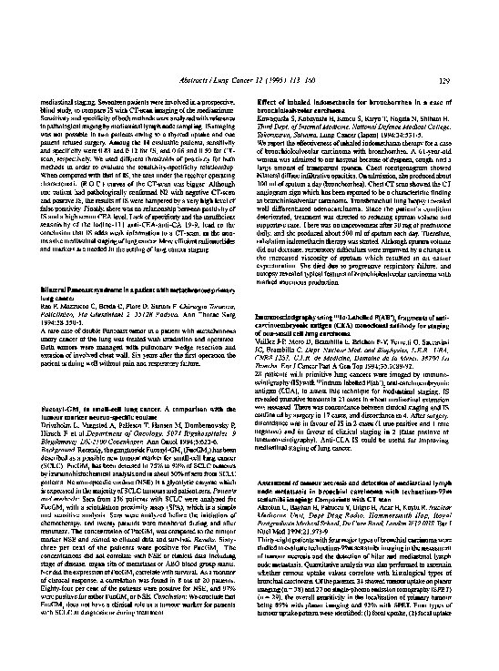 (PDF) Assessment of tumour necrosis and detection of mediastinal lymph ...