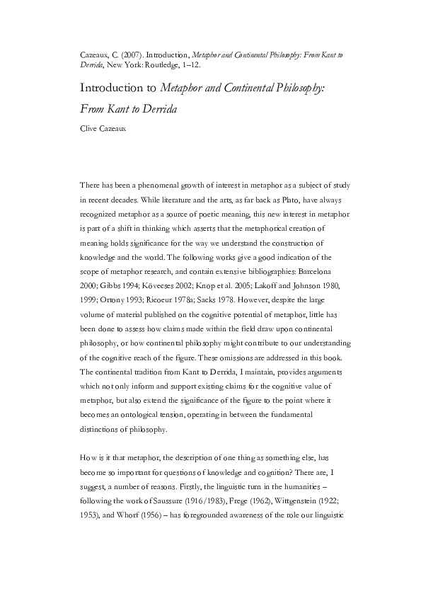 Continental philosophy essay image