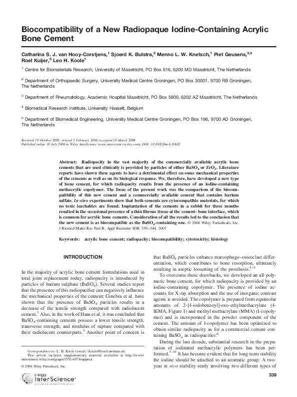 (PDF) of a new radiopaque iodinecontaining acrylic
