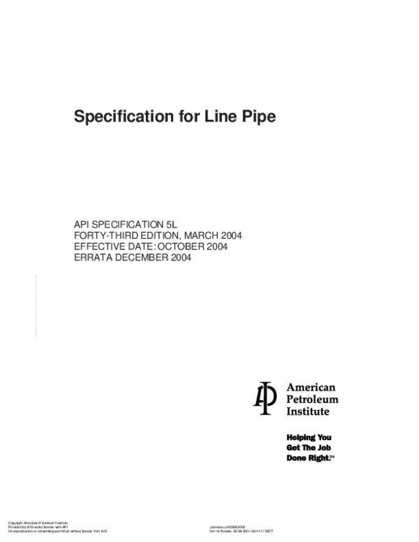 (PDF) Specification for Line Pipe