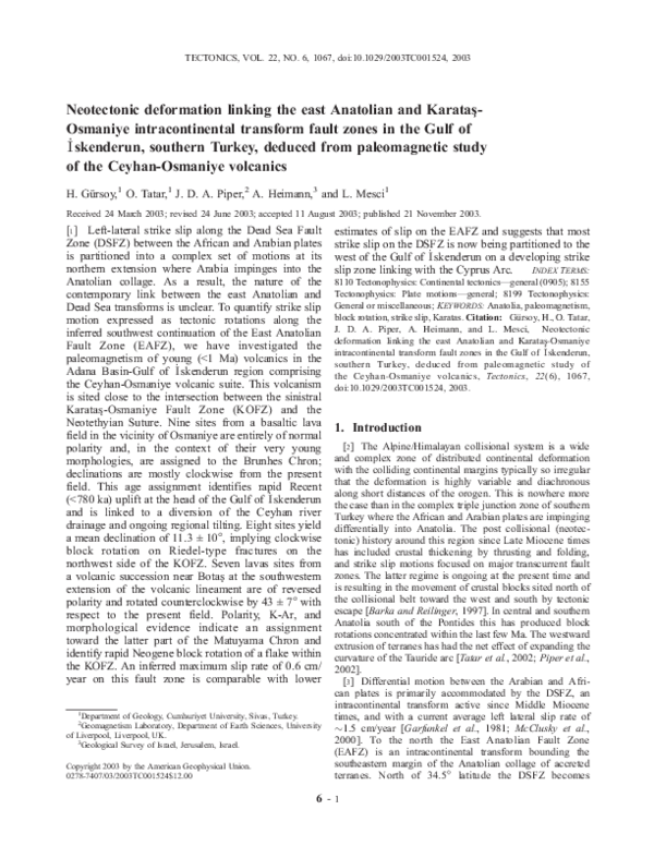 Transform plate boundary image