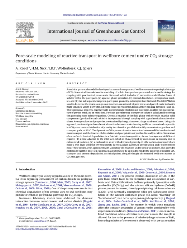 (PDF) Pore-scale modeling of reactive transport in wellbore cement ...