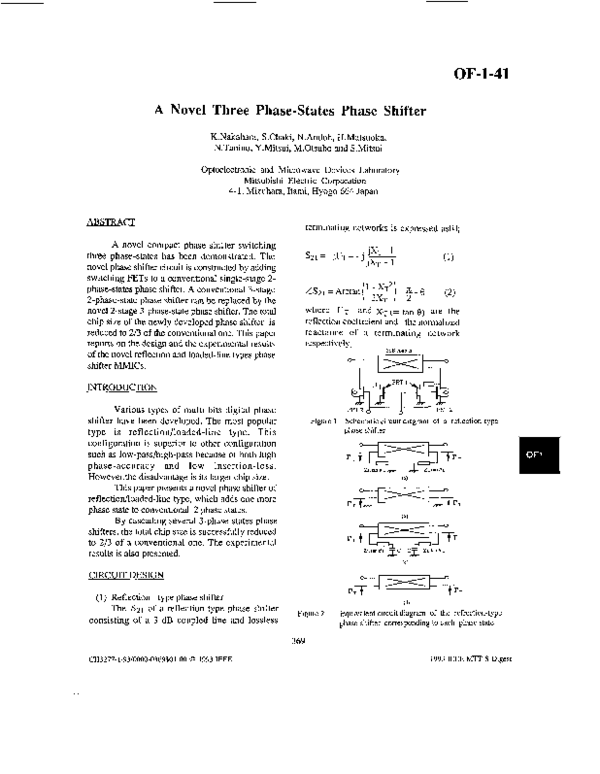 (PDF) A novel three phase-states phase shifter