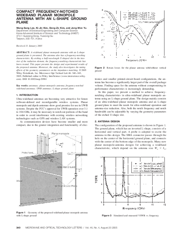 (PDF) Compact frequency-notched wideband planar monopole antenna with a ...