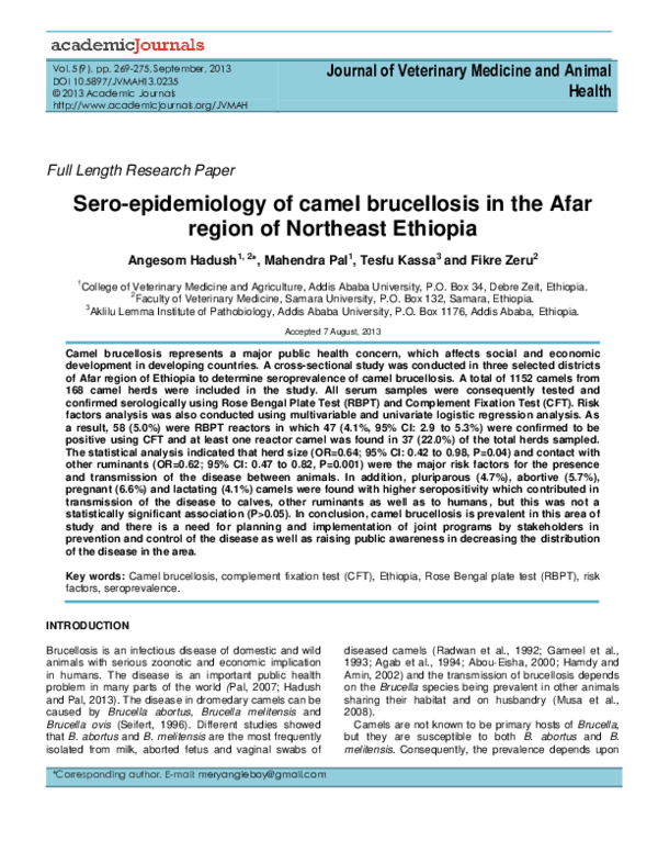 Acute brucellosis picture