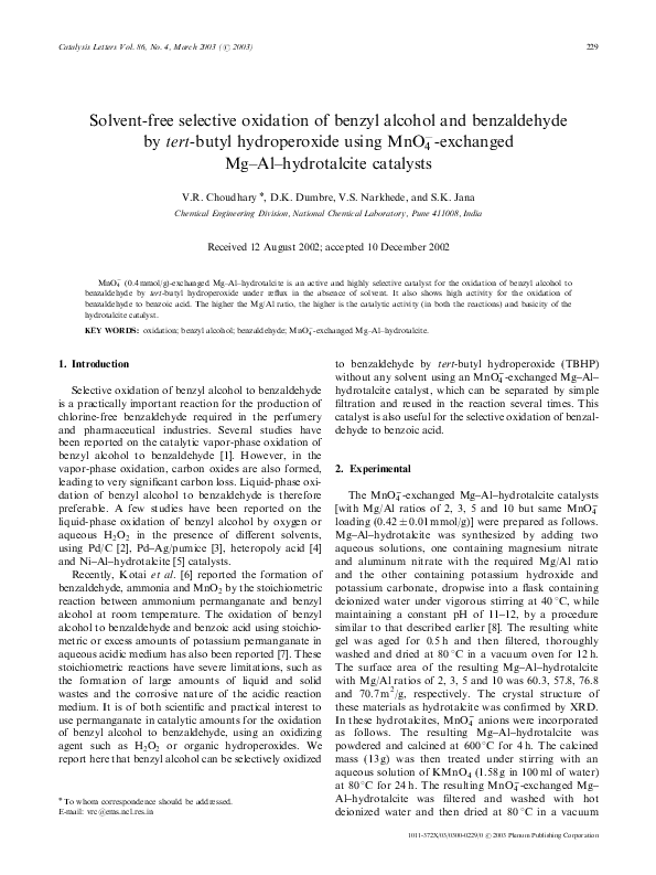 Benzyl alcohol reaction image
