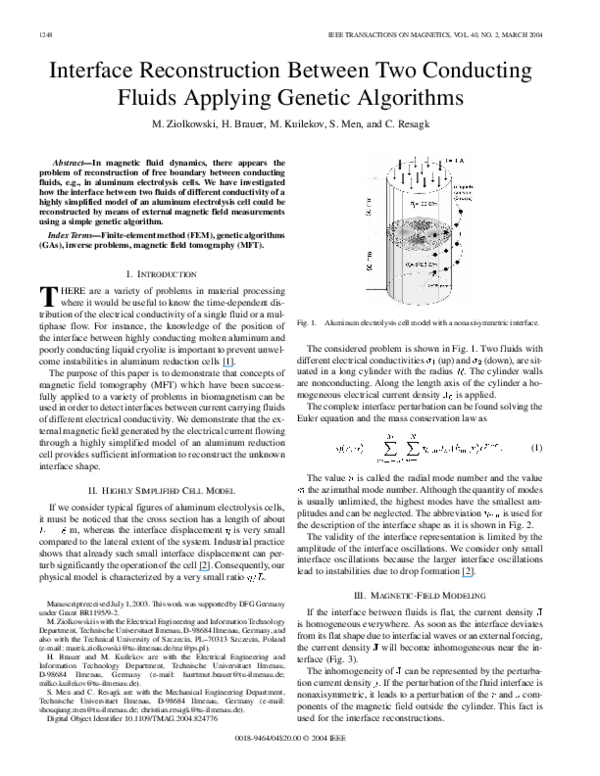 (PDF) Interface reconstruction between two conducting fluids applying ...