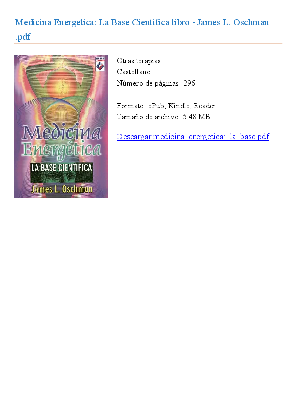 (PDF) Medicina Energetica La Base Cientifica KEVIN FORERO Academia.edu