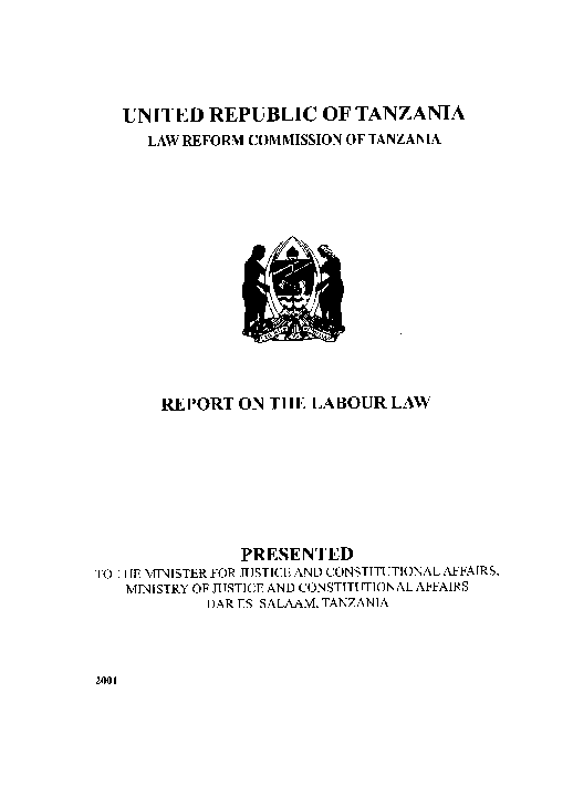 (PDF) UNITED REPUBLIC OF TANZANIA LAW REFORM COMMISSION OF TANZANIA