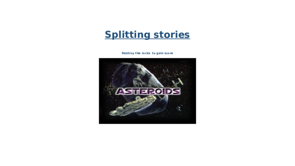 (PPT) Splitting stories